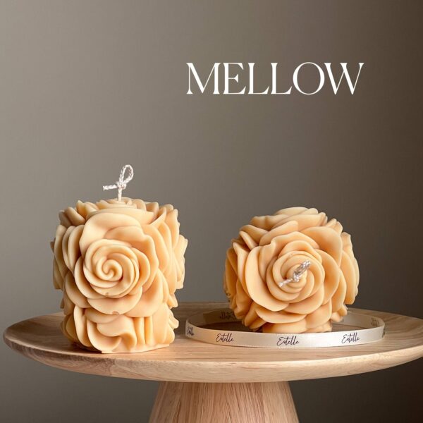 Rose Flower Candle: Nude, Vanilla&Cashmere - Image 4