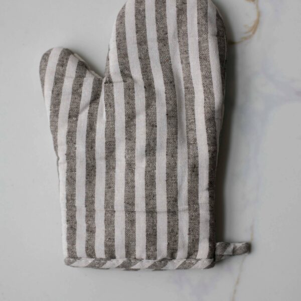 Stripe Oven Mitt: Beige - Image 6