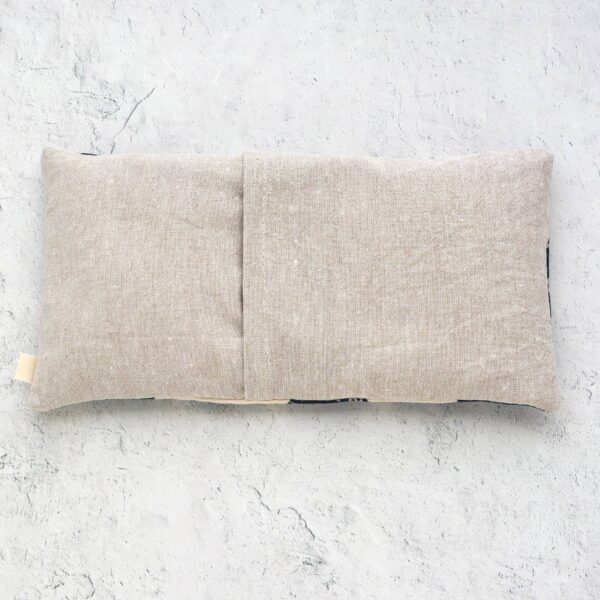 Weighted Eye Pillow in Fern Coneflower and Linen: Lavender - Image 4