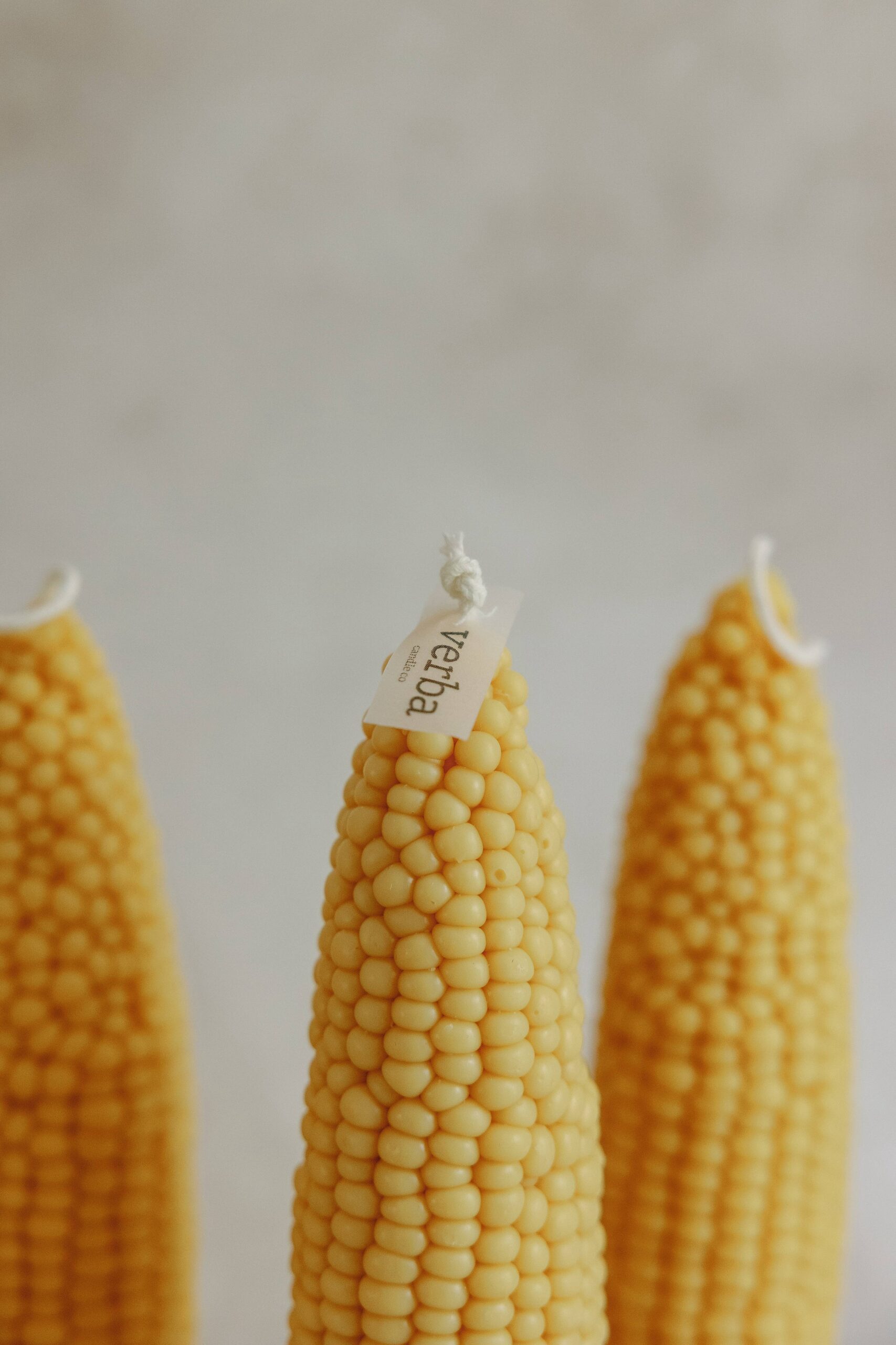 Corn cob pillar candle, 1pc corn, Pumpkin Chai