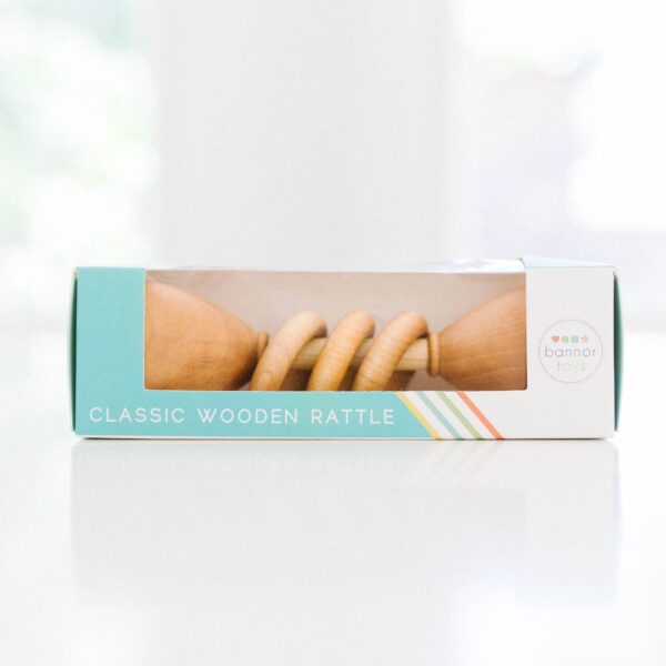 Bannor Toys - Classic Rattle Wooden Baby Toy