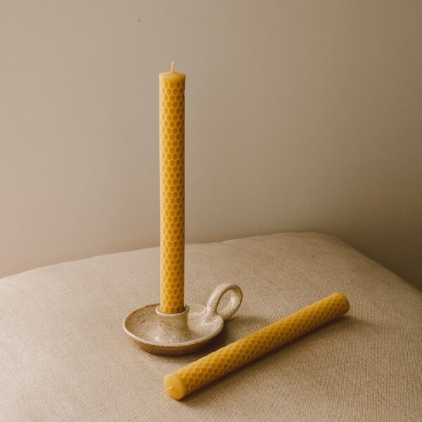 Goldrick Natural Living - Honeycomb Beeswax Dinner Candles - Image 6