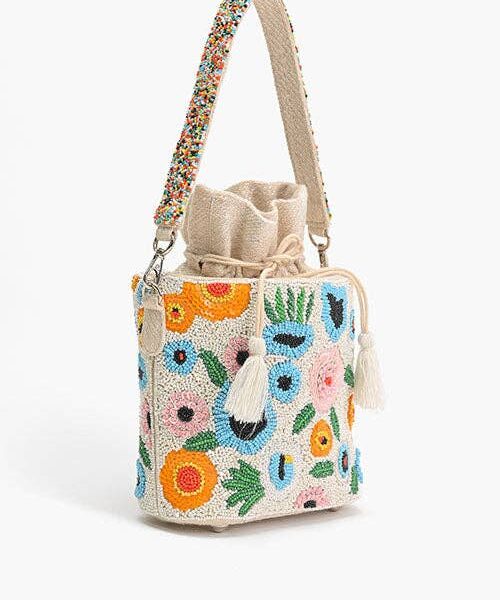 America & Beyond - Foral Paradise Bucket Bag