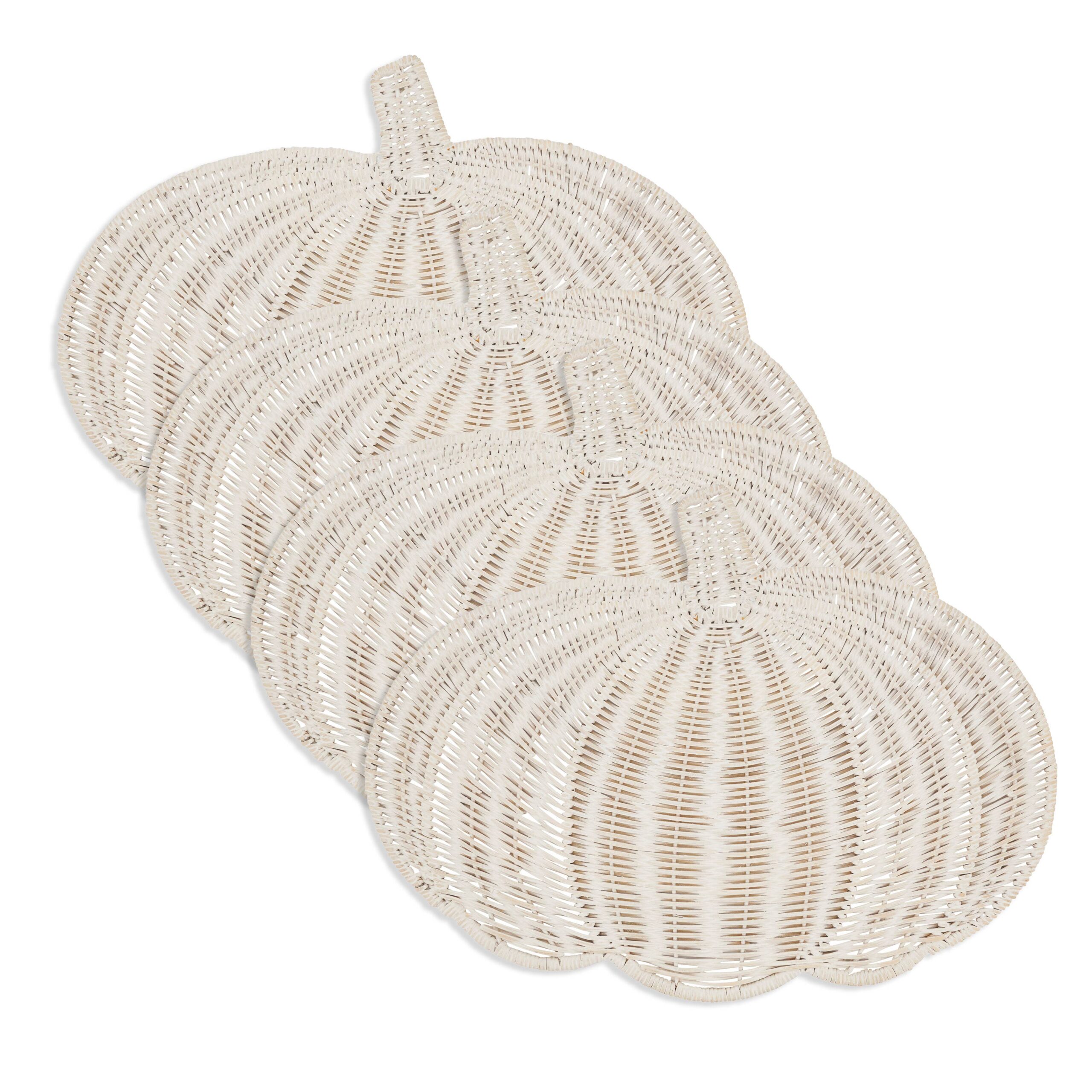 Fall Harvest Rattan Pumpkin Placemat: Caramel, 13"x17" - Image 18
