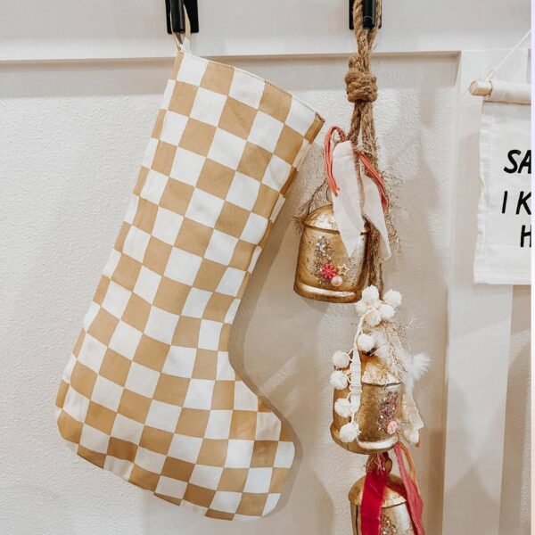 Imani + KIDS by Imani Collective - Stocking Checkered taupe - Image 3