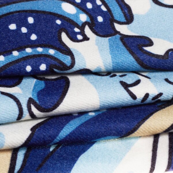 Great Wave of Kanagawa - Art Pashmina - Image 3