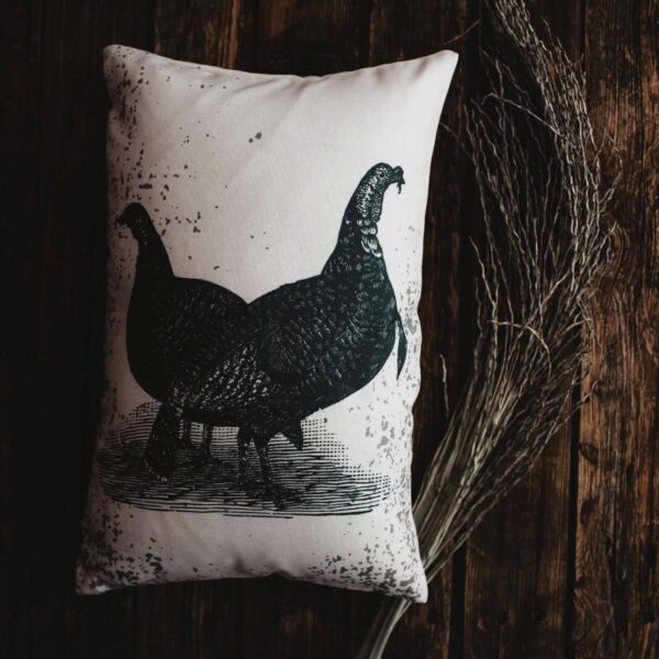 UniikPillows - Primitive Black Cat Lumbar Pillow Cover | 18x12 Halloween Décor | Fall Decor | Room Decor | Decorative Pillows | Gift for her | Sofa Pillows - Image 6