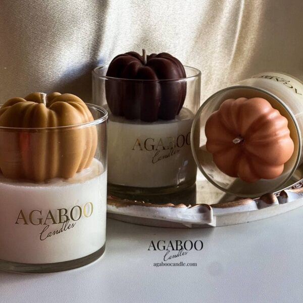 Agaboo Candle - Halloween Candle 9 oz -Container Candle with Pumpkin 3.5x3in - Image 3