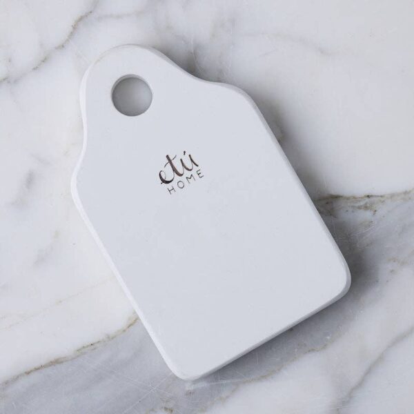 Dutch Cheese Board with Spreader White