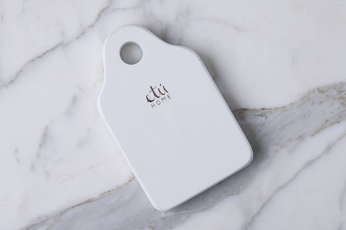 Dutch Cheese Board with Spreader White