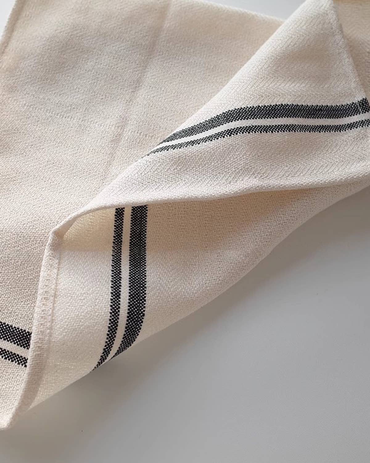 Farmhouse Simple Striped Napkin: Black Lines
