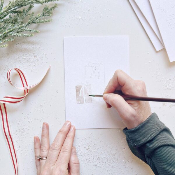 Christmas cheer paintable notecard - Image 9