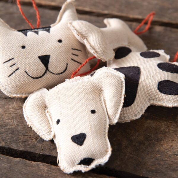 Pet Shapes Fabric Ornaments - Image 2