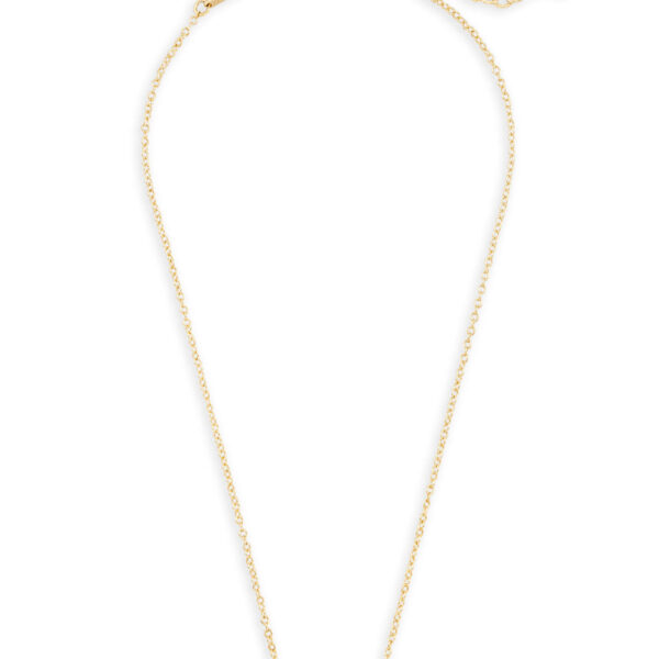 ELISA SHORT PENDANT NECKLACE GOLD BLACK - Image 2