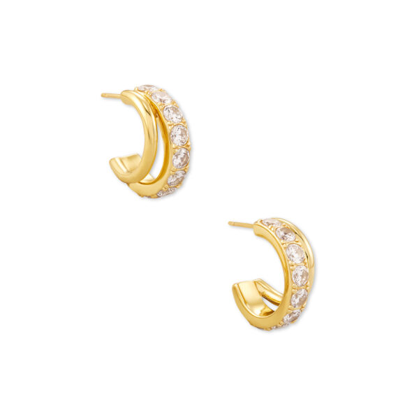 LIVY HUGGIE EARRINGS GOLD METAL