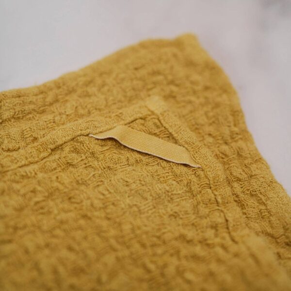 Linen Tales - Lemon Curry Linen Dishcloth Set of 2 - Image 3