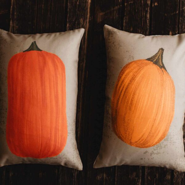UniikPillows - Primitive Fall Pumpkin Lumbar Pillow Cover | 18x12 Thanksgiving Décor | Fall Decor | Room Decor | Decorative Pillows | Gift for her - Image 3