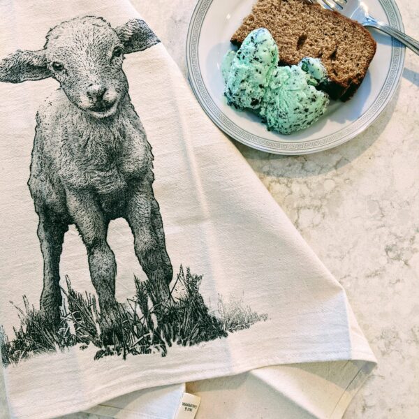 Baby Lamb Tea Towel - Image 2