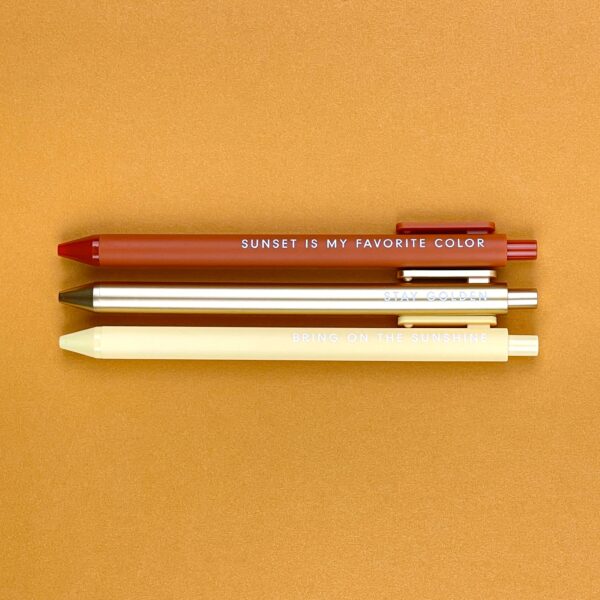 Sunshine Jotter Gel Pen: Set of 3 - Image 2