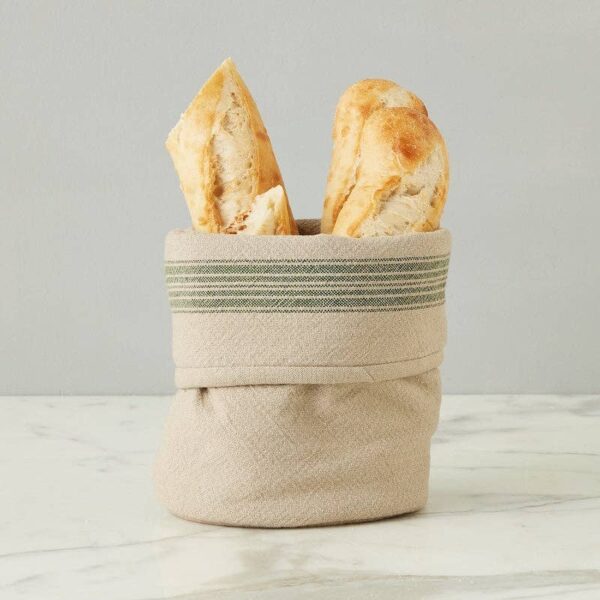 Bistro Bag, Vintage Spruce Green Stripe, Set of 2
