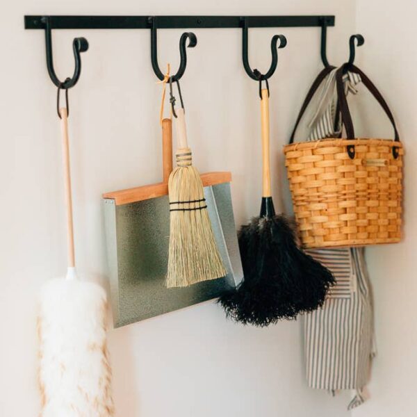 Millstream Home - The Wrought Iron Rack with Hooks - Image 2