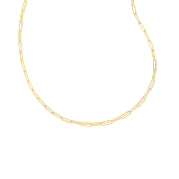 COURTNEY PAPERCLIP NECKLACE GOLD