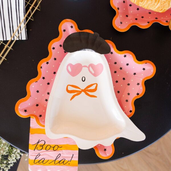 Pink & Orange Boo La La Dinner Napkin - Image 2