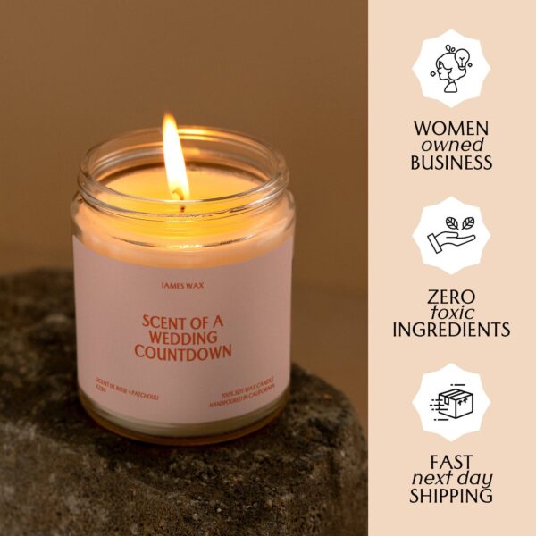 Bride Gift Wedding Countdown Candle - Image 3
