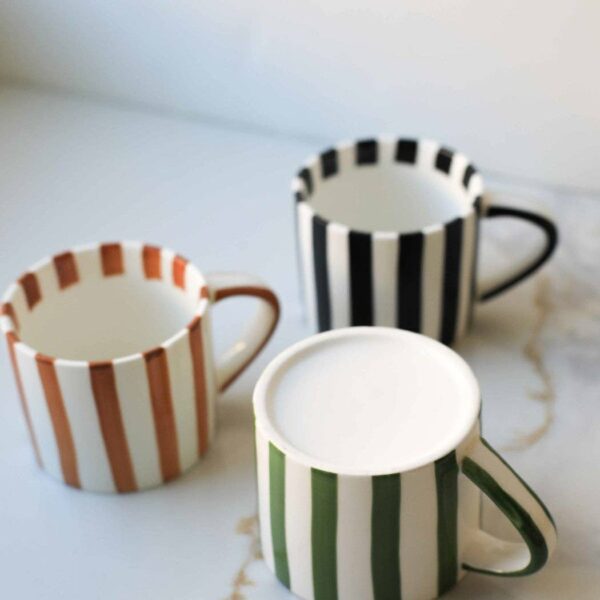 Simple Striped Mugs: Red - Image 6
