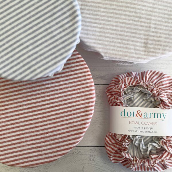 Americana Stripe Bowl Covers, set of three - Image 3