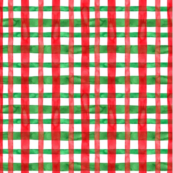 Clara: Double-Sided Hand Towel: Green/Red