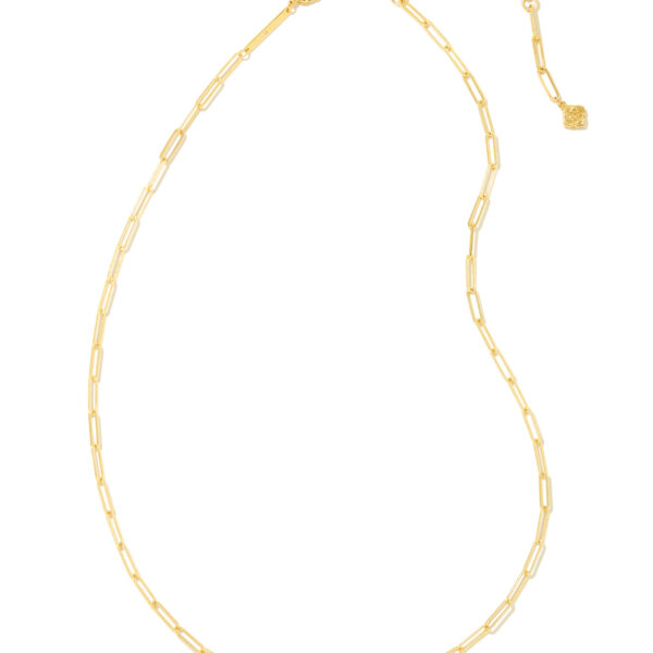 COURTNEY PAPERCLIP NECKLACE GOLD - Image 2