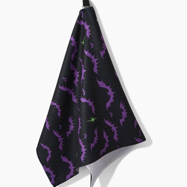 Dark Night Bats Tea Towel - Image 3