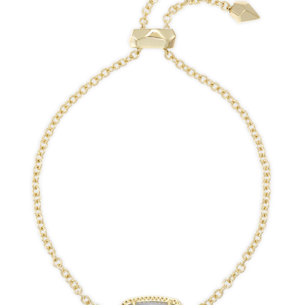 ELAINA DELICATE CHAIN BRACELET Gold Ivory Mother Of Pearl