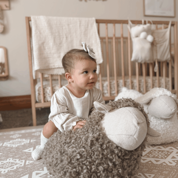 BAA BAA Sheep POUFF: Taupe - Image 2