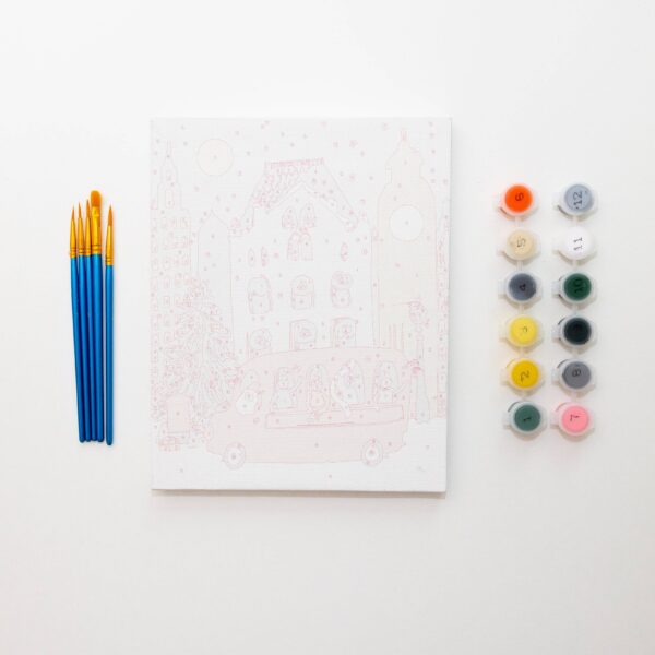 London Christmas by Lindsay Brackeen Paint by Numbers Framed Mini - Image 2