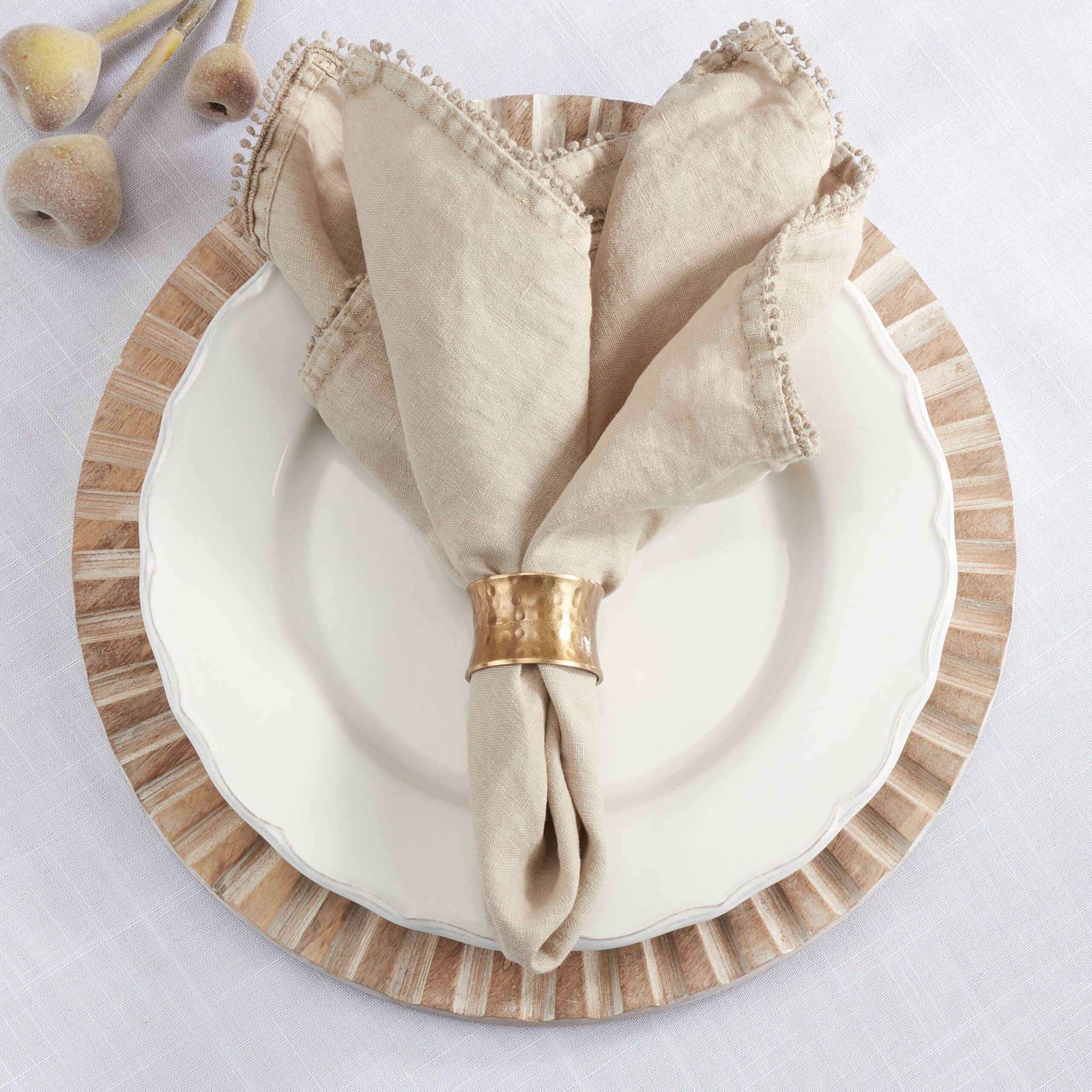 Hammered Napkin Ring: Dark Gold - Image 4