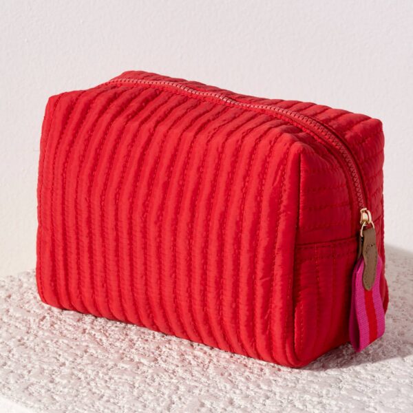 EZRA LARGE BOXY COSMETIC POUCH: Camo - Image 5