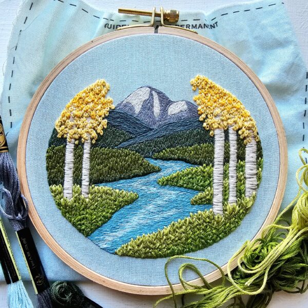 Aspen Vista Landscape Embroidery Kit - Image 3