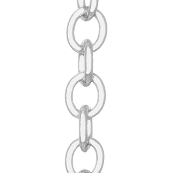 NECKLACE EXTENDER 2' LOBSTER RHODIUM METAL