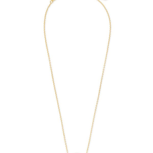 ELISA SHORT PENDANT NECKLACE GOLD WHITE OPAL