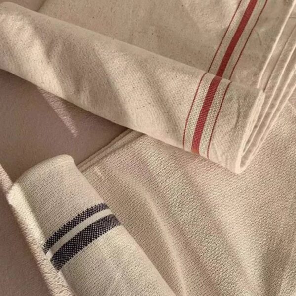 Farmhouse Simple Striped Napkin: Red lines - Image 6