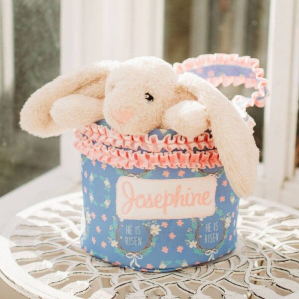 Kids Easter Egg Basket - Girls- He is Risen - Image 6