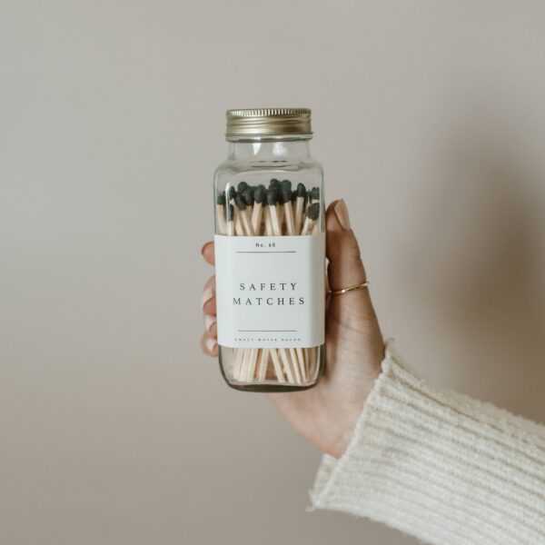 Safety Matches, Black Tip - Image 2