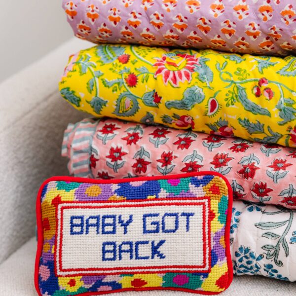 Baby Got Back Mini Needlepoint Pillow - Image 4