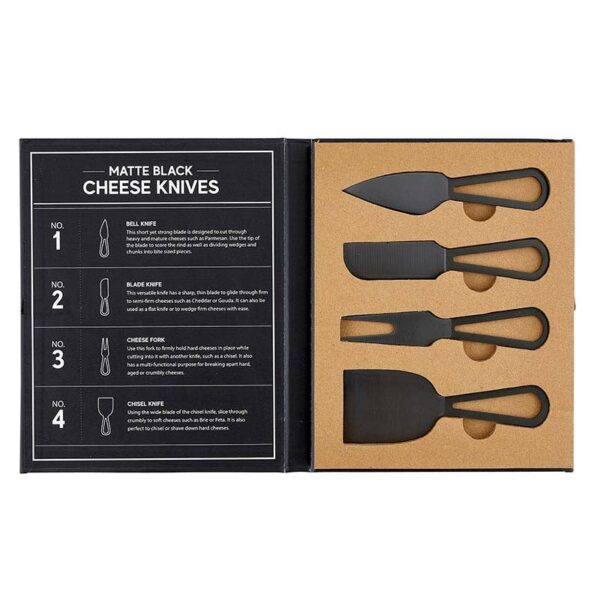 Cheese Knives Book Box - Matte Black - Image 3