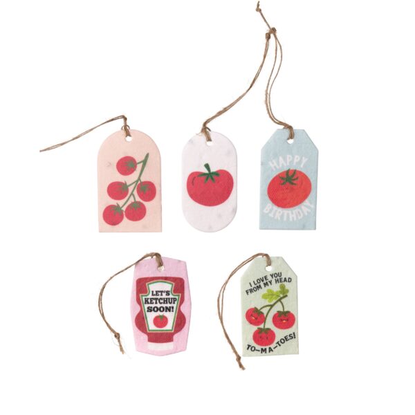 Plantable Seed Gift Tags - Vintage Seed Design, 5 Gift Tags: Daisies - Image 5