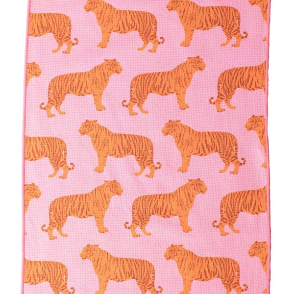 Carole: Reversible Hand Towel: Pink/Green - Image 2