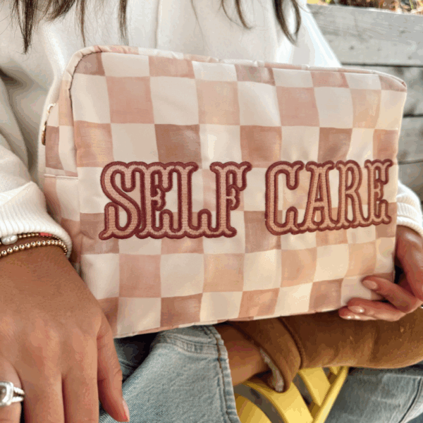 Self Care - Dusty Rose XL Nylon Bag