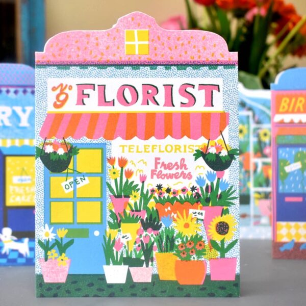 The Printed Peanut - Florist Shop Die Cut Card - Image 3